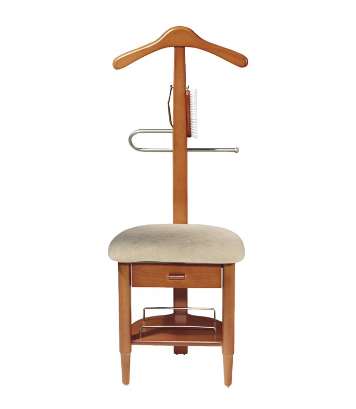 Freestanding Valet Stand, Cherry