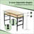Adjustable Height Workbench, 60" Rubber Wood Top Heavy duty Workstation with Power Outlets, 2000 LBS Load Capacity Hardwood Worktable for Workshop, Garage, Office, Home