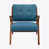 Polyester bleu/noix de pécan 1 sélectionné