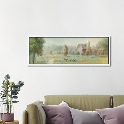 Tranquil Farm 1 Piece Panoramic Wall Art on Canvas