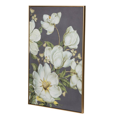 31.5" X 47" Wall Art - Home Decor For Living Area Elegant Enhancement Or Single Version Microfiber Golden Frame Appeal