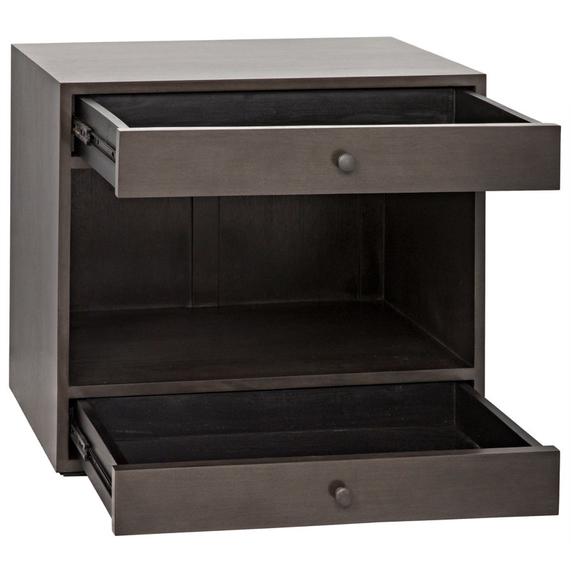 Table de bout avec rangement Sumiko, H 27,5 po x l 30 po x P 18 po
