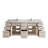 Cambridge 84 In. W X 22 In. D Double Sink Bathroom Vanity In Fine Grain With 2 In. Calacatta Sienna Quartz