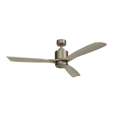 Ventilateur de plafond à 3 pales 52 po Ridley avec commande murale et ensemble d'éclairage inclus Ridley