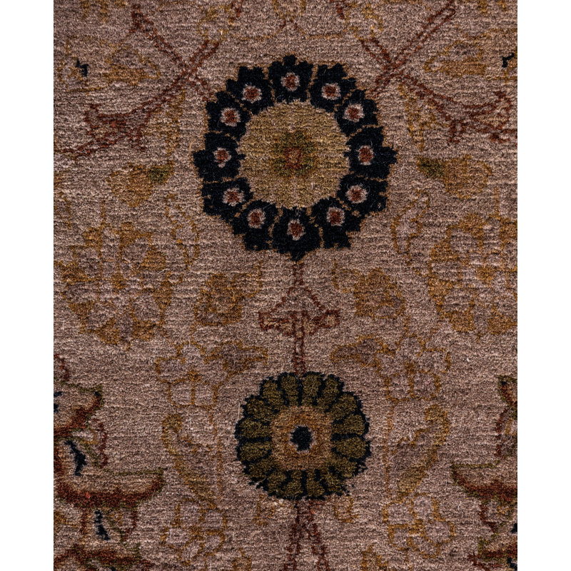 Overdyed Hand-Knotted Wool Modern-Contemporary Brown Runner 2' 11" x 8' 1"