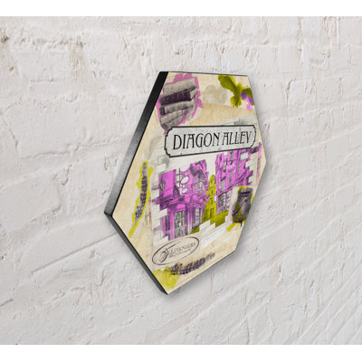 Harry Potter (Diagon Alley) Knexagon Wood Print
