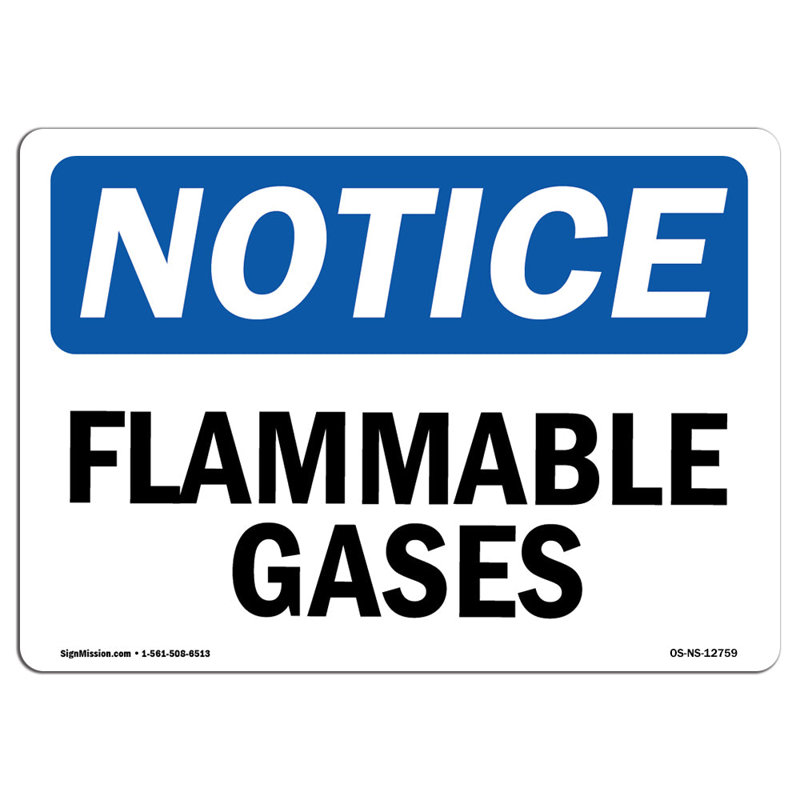 Remarquez les gaz inflammables