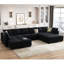 Canapé modulaire en velours avec repose-pieds Tremee-87232962