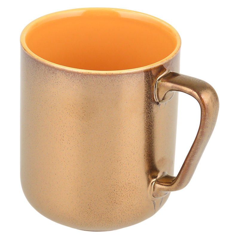 Kater Porcelain Coffee Mug, Gold/Yellow