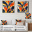 Mustard Abstract Wall Art, Mid Century Canvas Print, Yellow Organics In Motion-23085614-23085619