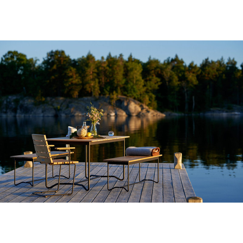 Grinda Teak Dining Table, 28.7" H x 33.5" W x 59.1" L