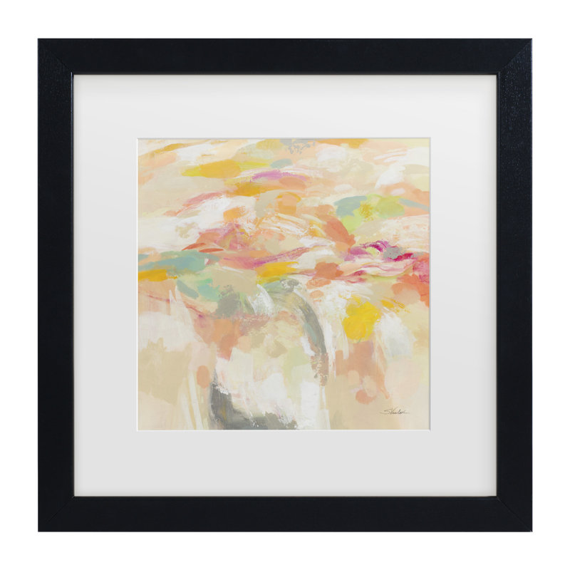 «Silvia Vassileva Summer Solstice Matted Art encadré», Noir, H 18 po x l 18 po