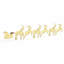vidaXL LED Reindeers Fabric-208832804