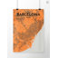 Barcelona City Map - No Frame Print-269655123