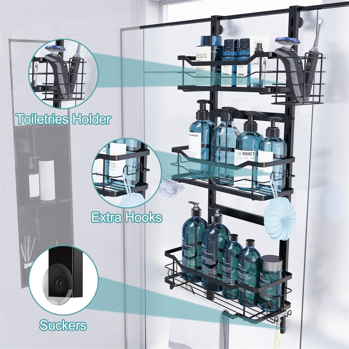 Belfry Bathroom 3-Tier Hanging Shower Rack | Wayfair.co.uk