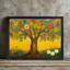 Black Framed Gustav Klimt-Inspired Floral Tree Wall Art - Vibrant Art Nouveau Bohemian Decor Framed Prints-1995807055
