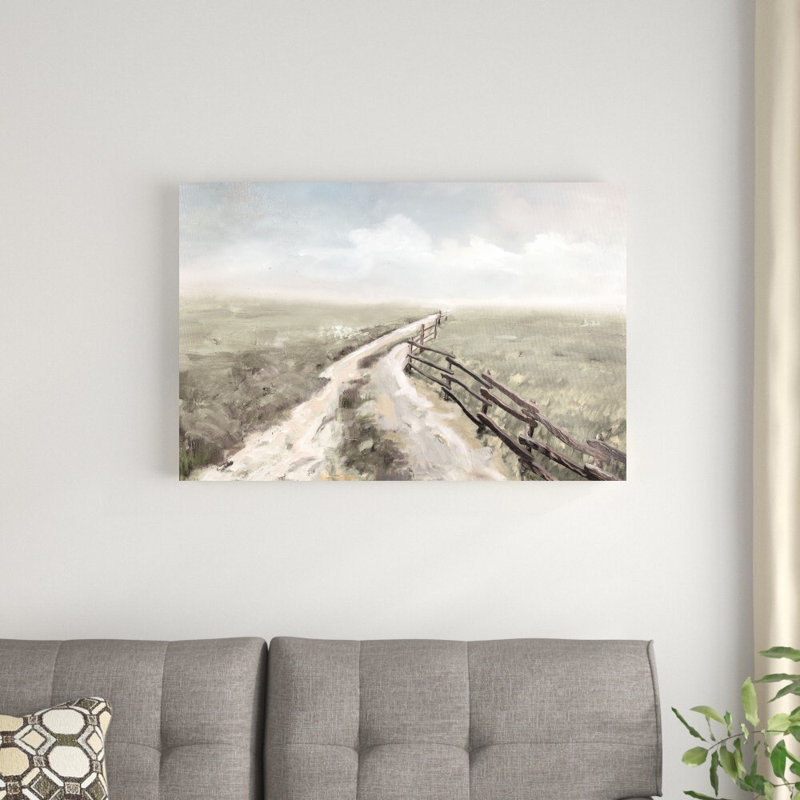 Country Road - Reproduction d'art sur toile tendue, H 24 po x l 36 po