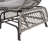 Double Egg Chair Glider with Throw Pillows - Gray