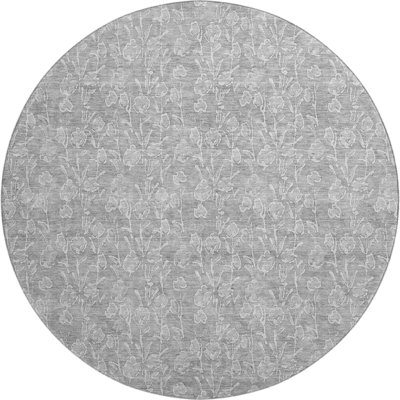 Premium Machine Washable Prisco Silver Rug