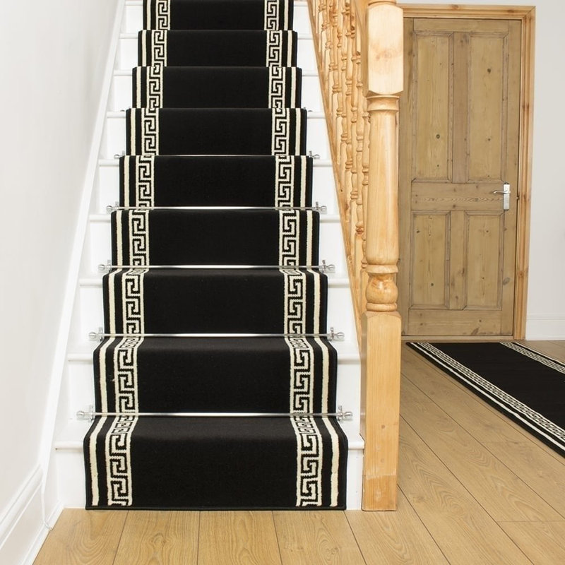 Stair Runner Geometric Area Rug, Runner 100 x 630 cm