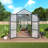 Gain Height Windproof Aluminum Greenhouse 8X14 FT With Polycarbonate Panels, Raised Base, And Anchor System For Year-Round Gardening-124683669