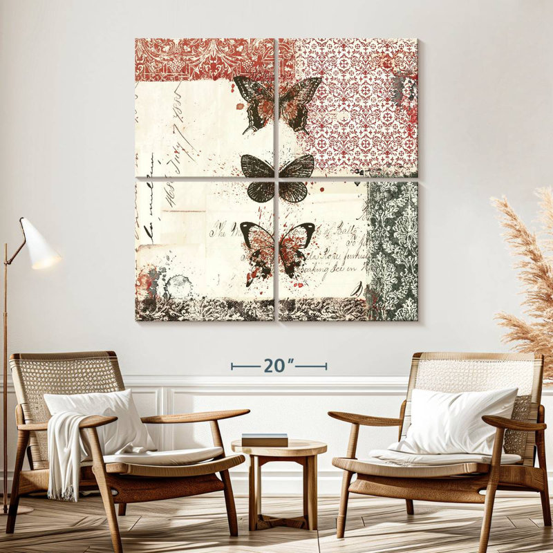 Ronce et abeilles II, H 57 po x l 57 po