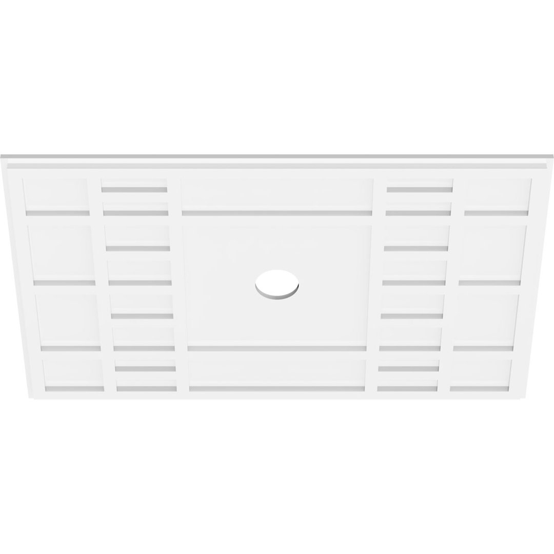 Beaux Architectural Grade PVC Contemporary Ceiling Medallion 3" Inside Diameter PCI Enterprises 