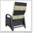 Outdoor Recliner Chair With PE Wicker, Adjustable Backrest, And Removable Cushion For Patio Relaxation-2091532775