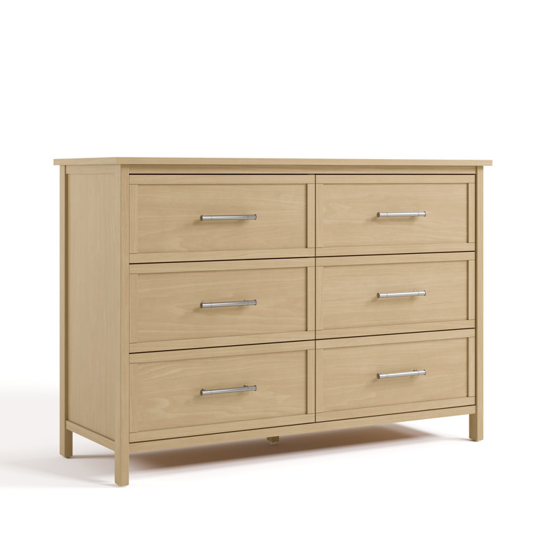 Commode 6 tiroirs Classic, Bois flotté