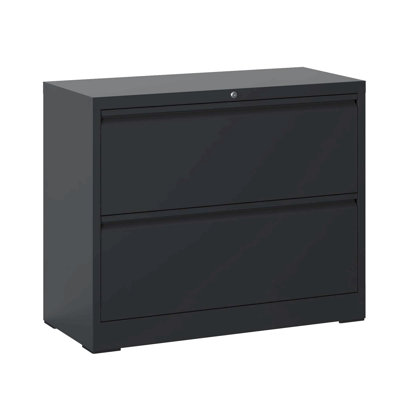 Lateral File Cabinet 2 Drawer,Filing Cabinet With Lock, Lockable File Cabinet For Home Office, Locking Metal File Cabinet For Legal/Letter/A4/F4 Size