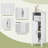  Jurgensen 12" W X 31.5" H x 12" D Free-Standing Bathroom Cabinet