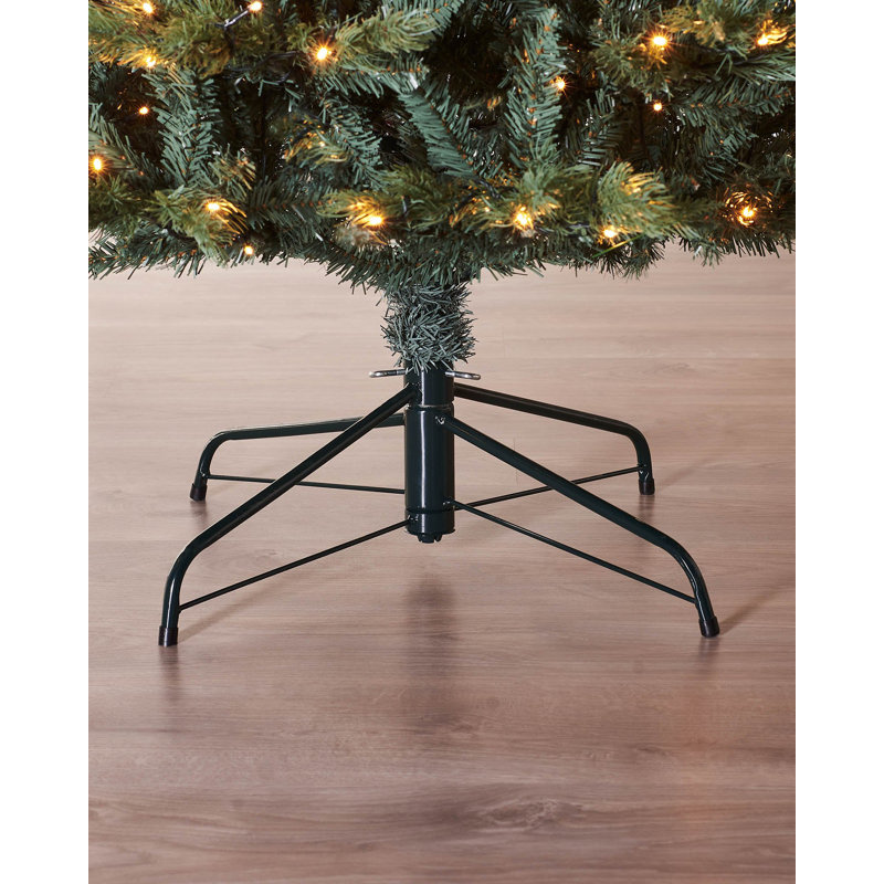 Green Realistic Spruce Christmas Tree with 450 LED Lights, 6' H