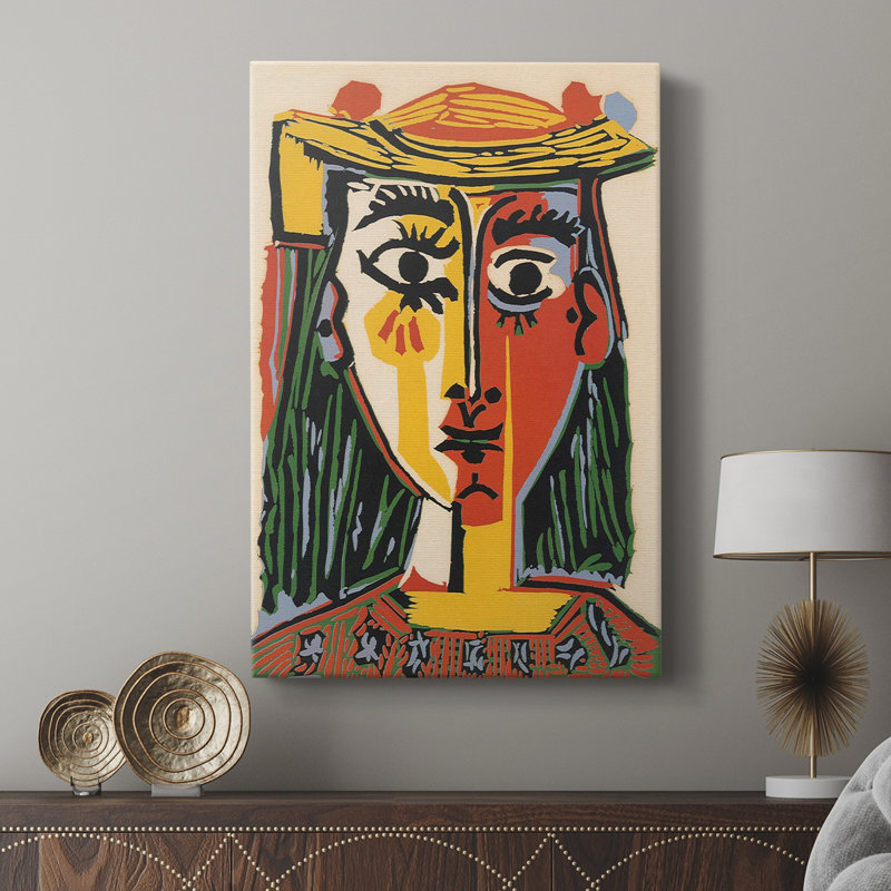 Reproduction abstraite rétro XVIIIe - galerie Cavas sur mesure, H 27 po x l 18 po