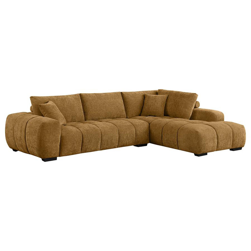 Canapé modulaire Hodapp, Polyester ambre