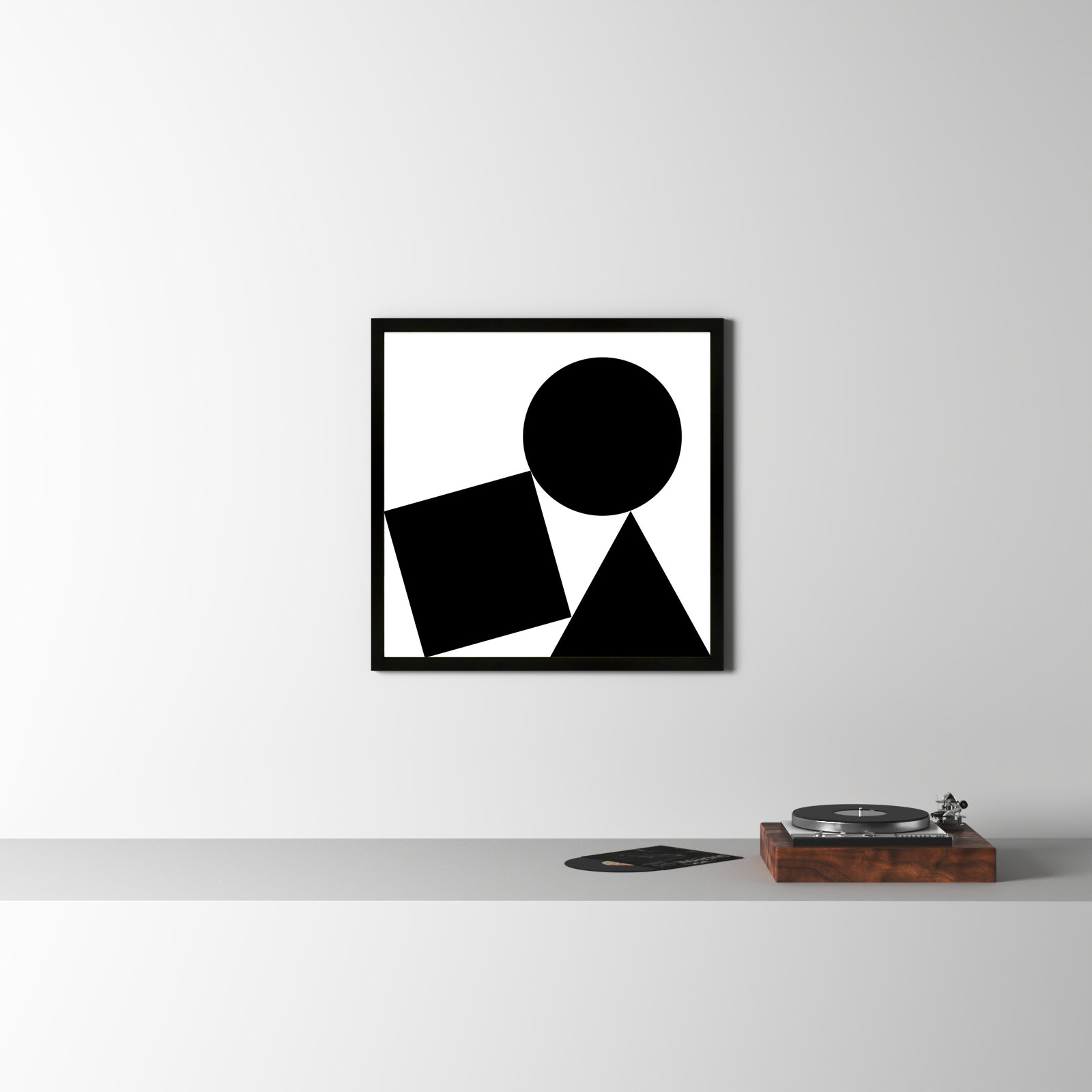 Shapes by AM Framed Wall Art, Black Framed, 44" H x 44" W