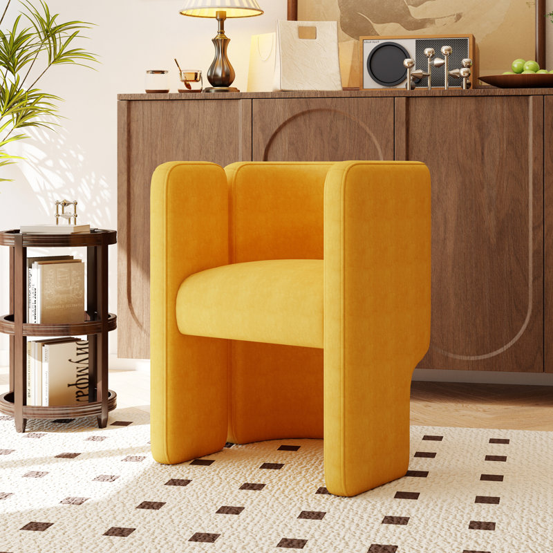 Fauteuil Beall, Jaune