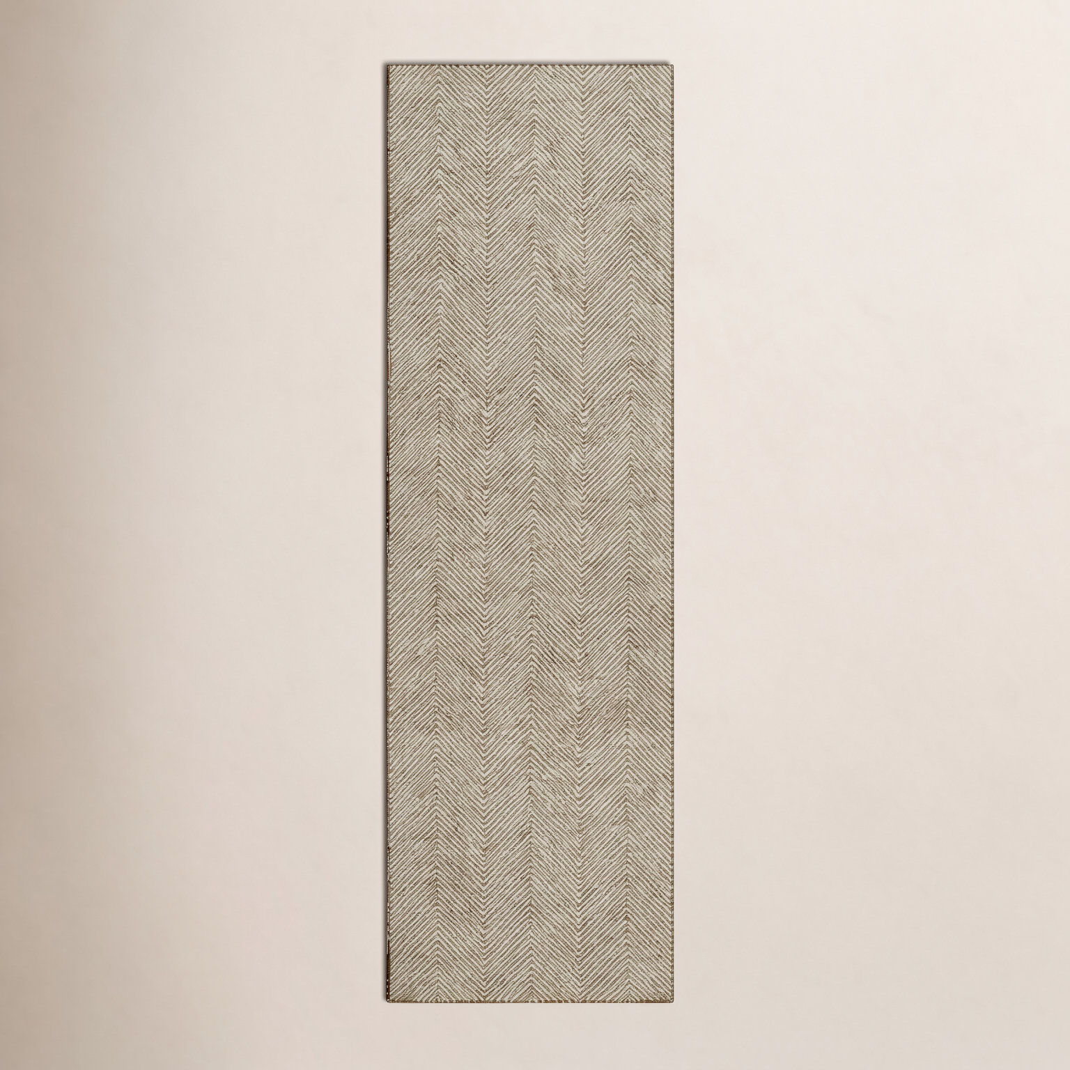 Cerro Green Hand-Tufted Wool Chevron Rug, Runner 2'3" x 8'