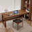 Light-walnut Rectangular Solid Wood desk-1705967453
