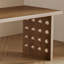 Bureaux en bois massif noyer en demi-cercle-108057902