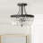 Single 3-light semi-recessed ceiling light 11.8” Finis