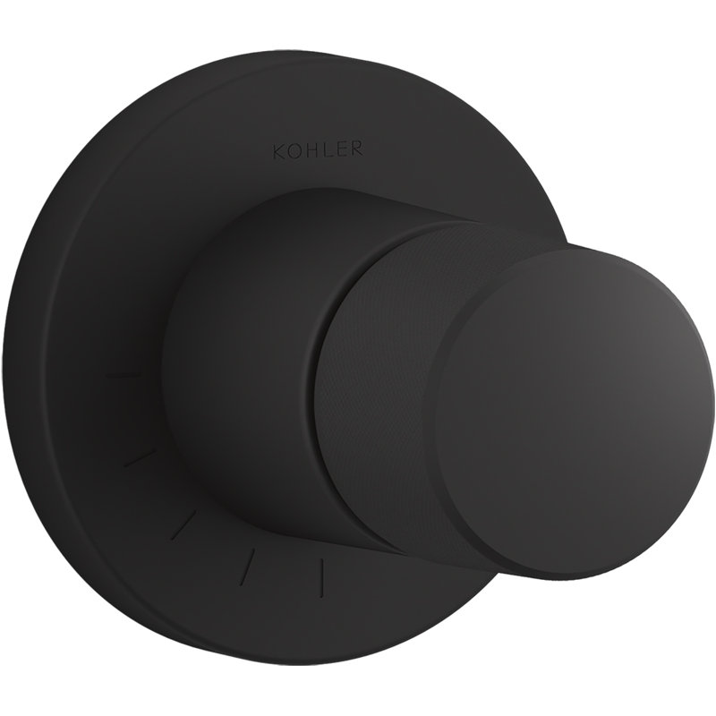 Components Volume Control Valve Trim with Oyl Handle, Matte Black