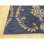 Tapis oriental ivoire en laine noué à la main bleu Timmy-33694030