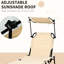 Chaise longue de bronzage pour l'extérieur Sun