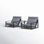 Carrol 2 - Person Patio Conversation Sets with Cushions