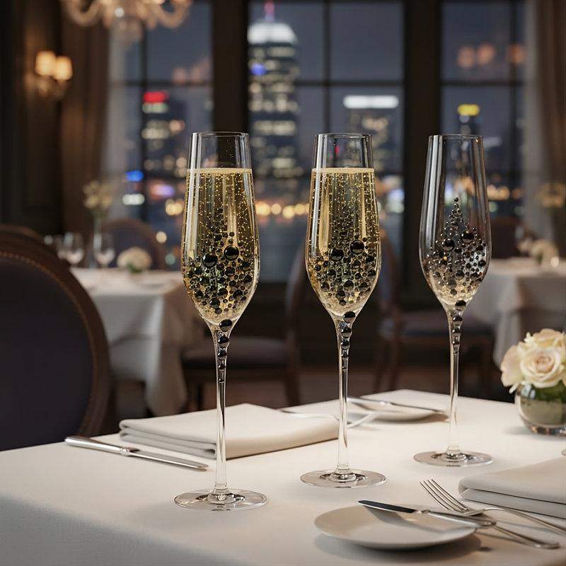 Ensemble de verres à champagne 4 pièces 