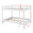 Wood Queen Size Bunk Bed With Ladder-2069216039
