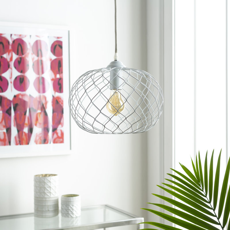 Etter 1 - Light Single Pendant, White, White