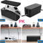 Cable Management Box Cord Organizer Wire Storage Box with Cover Black