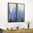 «Snowy Drip 1 and 2» par Martin Edwards - Ensemble de 2 peintures sur cadre flottant