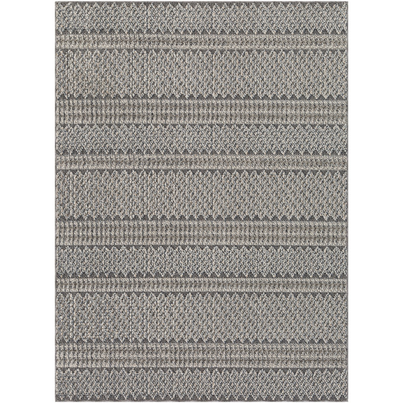 Striped Indoor / Outdoor Rug, Rectangle 2' x 3'